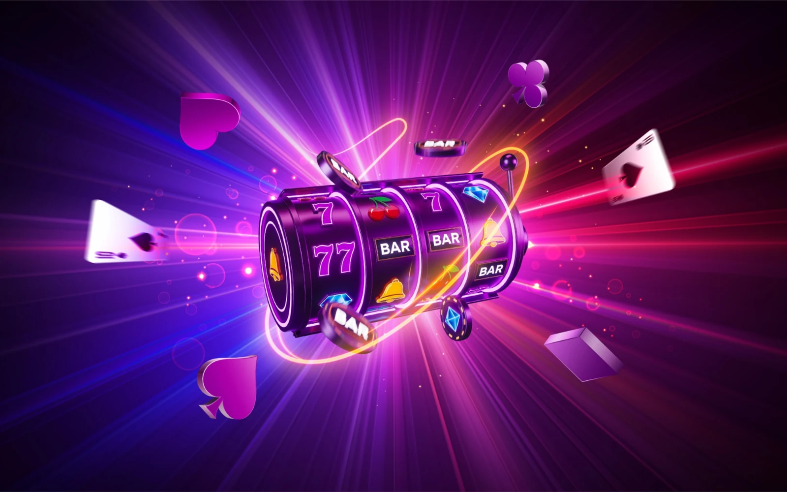 Tampilan permainan slot mobile dengan gulungan dan simbol berwarna