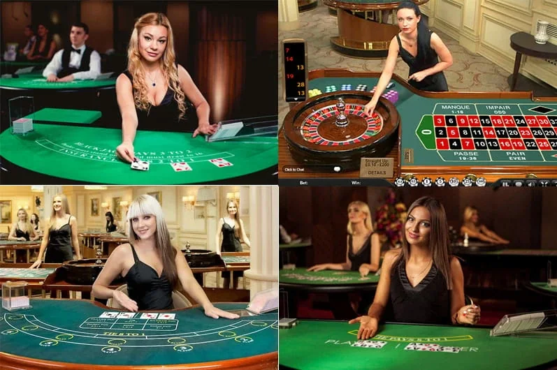 Tampilan dealer dan meja kasino live CEMARA77