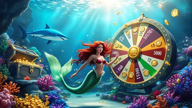 Pemandangan bawah laut pada permainan tembak ikan CEMARA77 di perangkat mobile